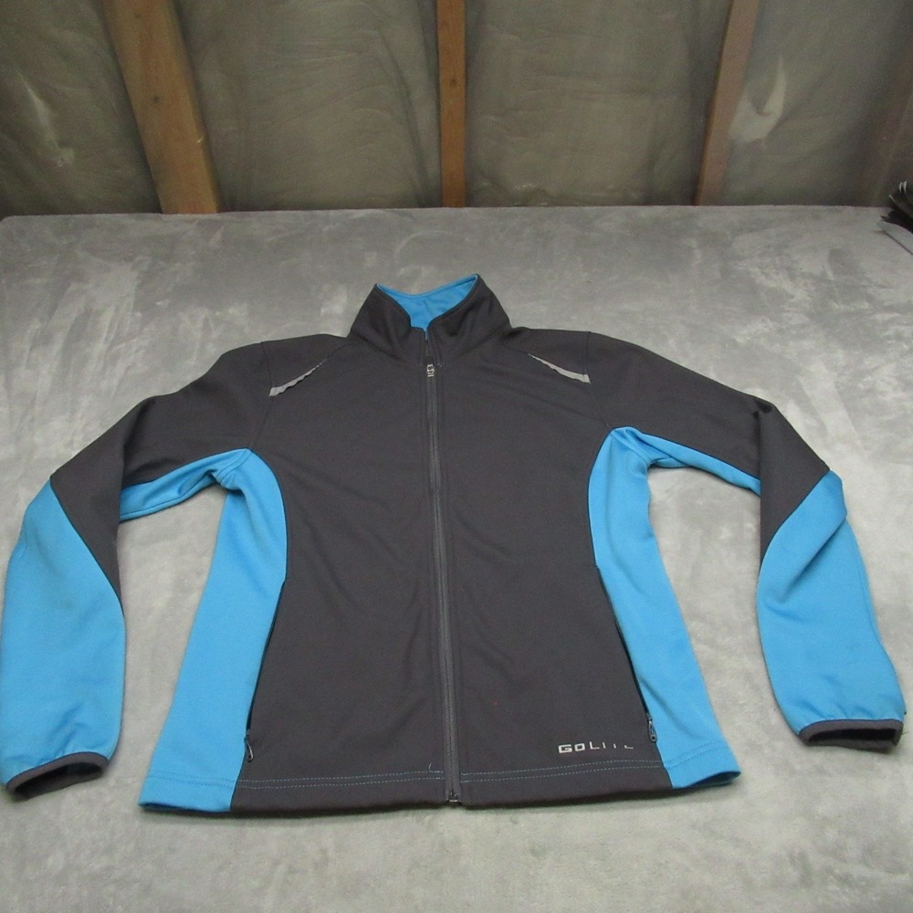 GoLite Jacket Womens Large Blue Lightweight Full Zip Performance Outdoor‎ Hiking